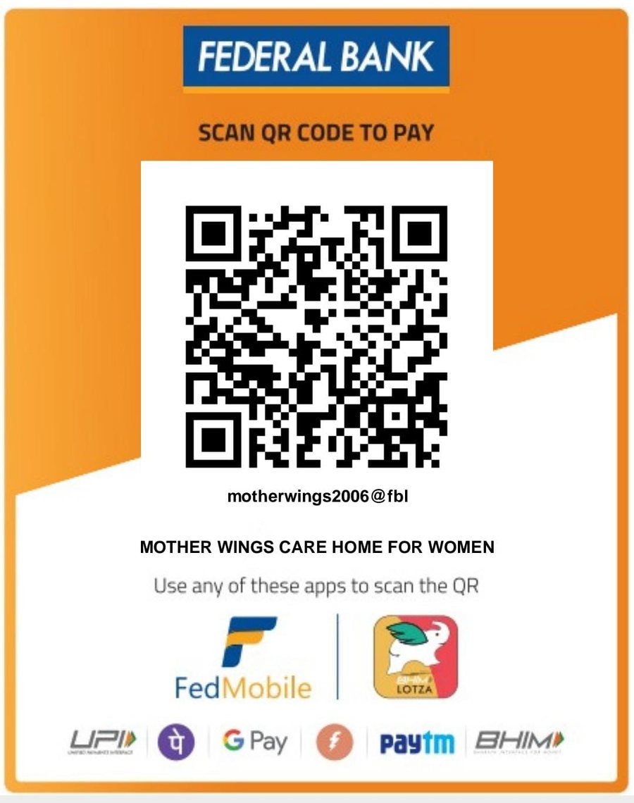 UPI QR code for Mother Wings - Care Home For Women